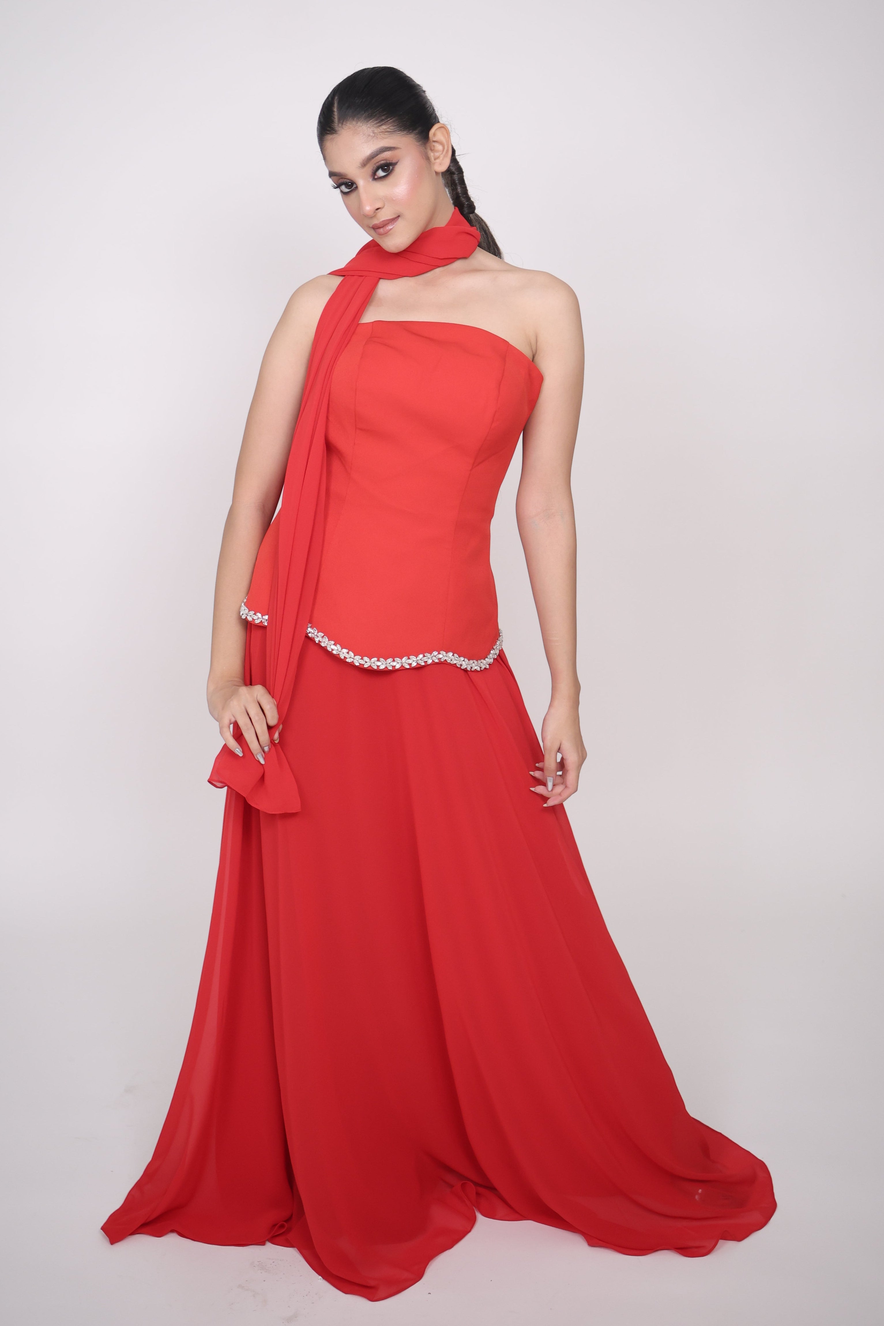 Velour Radiance Sleeveless Maxi Gown