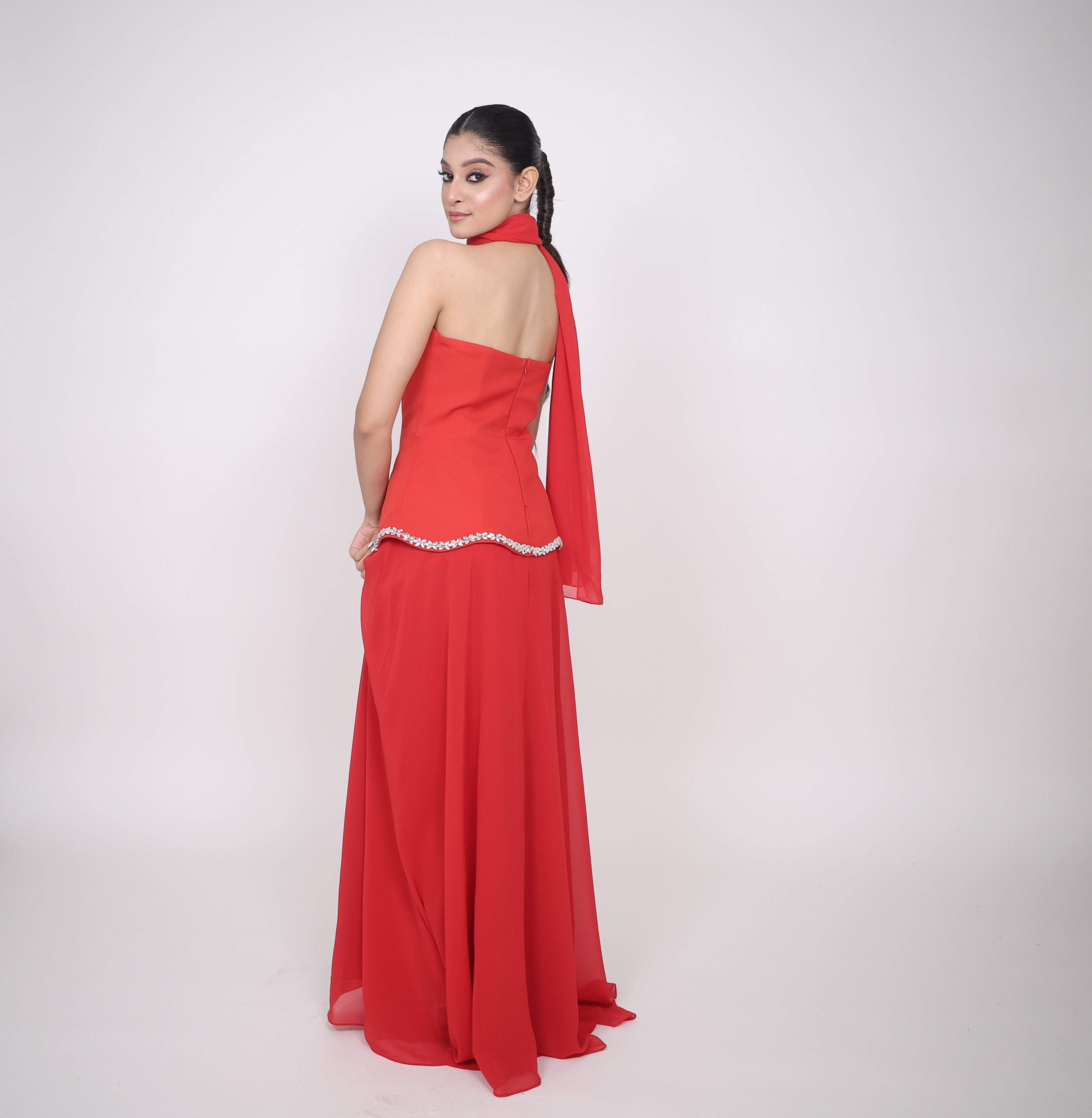 Velour Radiance Sleeveless Maxi Gown