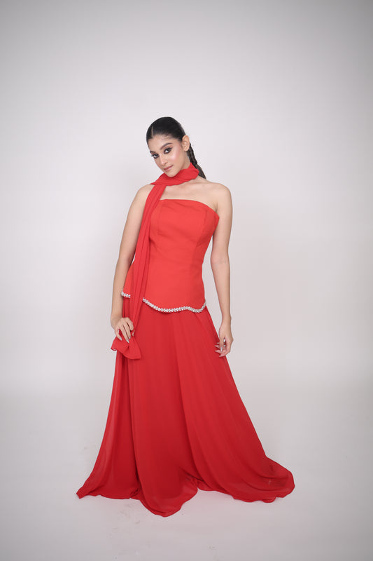 Velour Radiance Sleeveless Maxi Gown