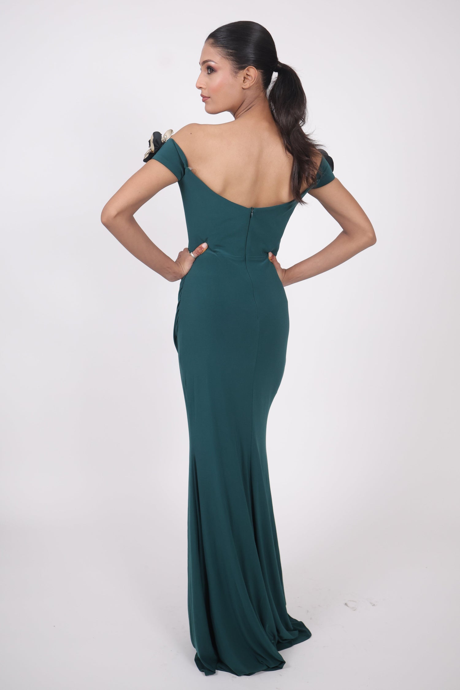 Emerald Bloom Gown