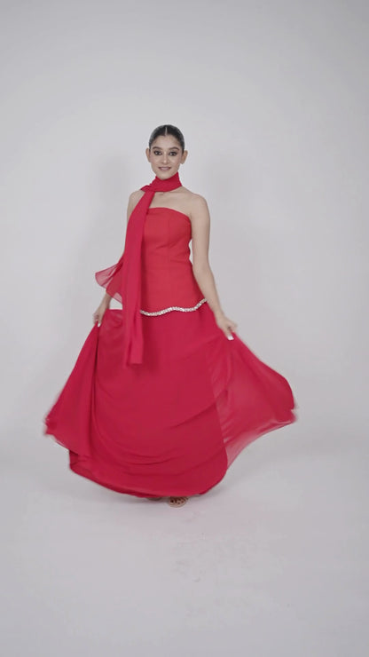 Velour Radiance Sleeveless Maxi Gown